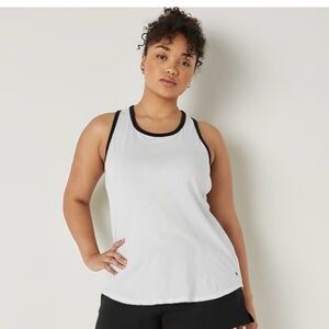 Pink Victoria Secret Knit Racerback
Everyday Tank Top White/Black Size XXL
NWT